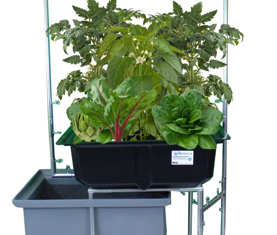 AquaBundance SpaceSaver Easy-Reach Aquaponics System - The Aquaponic 