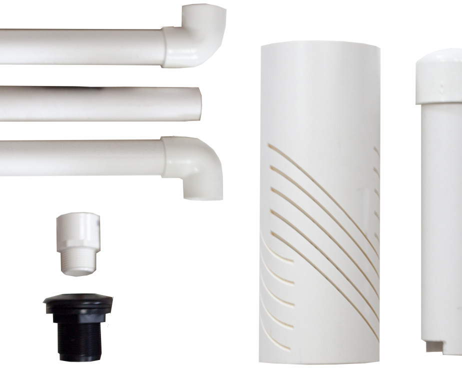  Plumbing Kits / AquaParts Bell Siphon and Media Guard – 12″ x 4